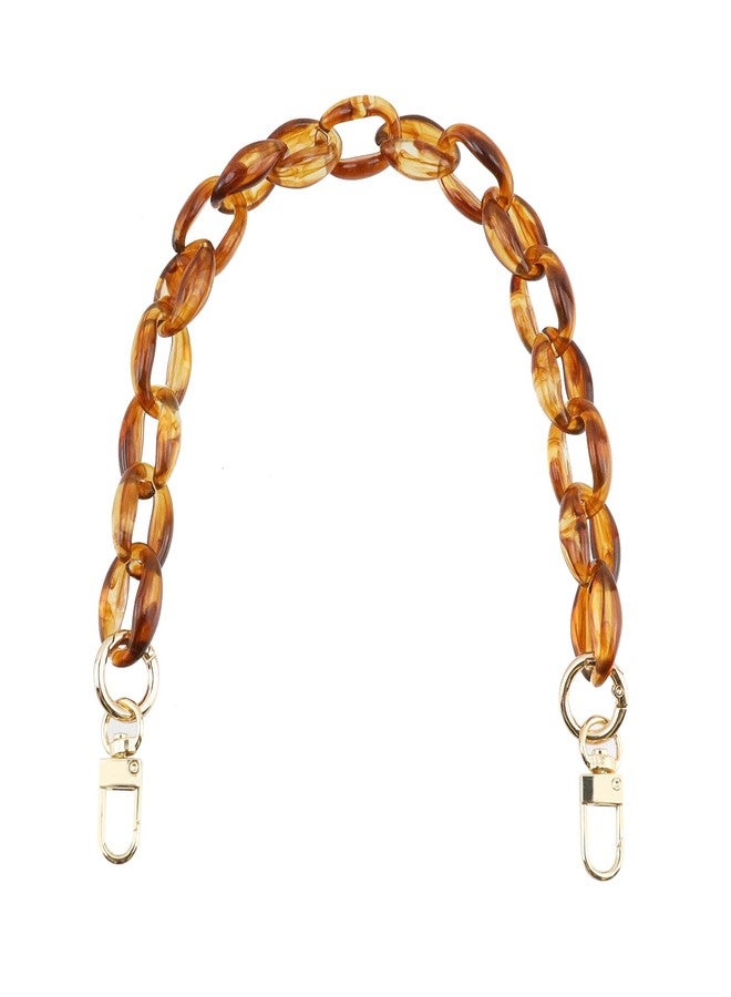 Chinflly Crylic Purse Strap 15.7 Inch Elegant Handbag Chain Replacement Decorative Purse Chains, Amber - Image 1